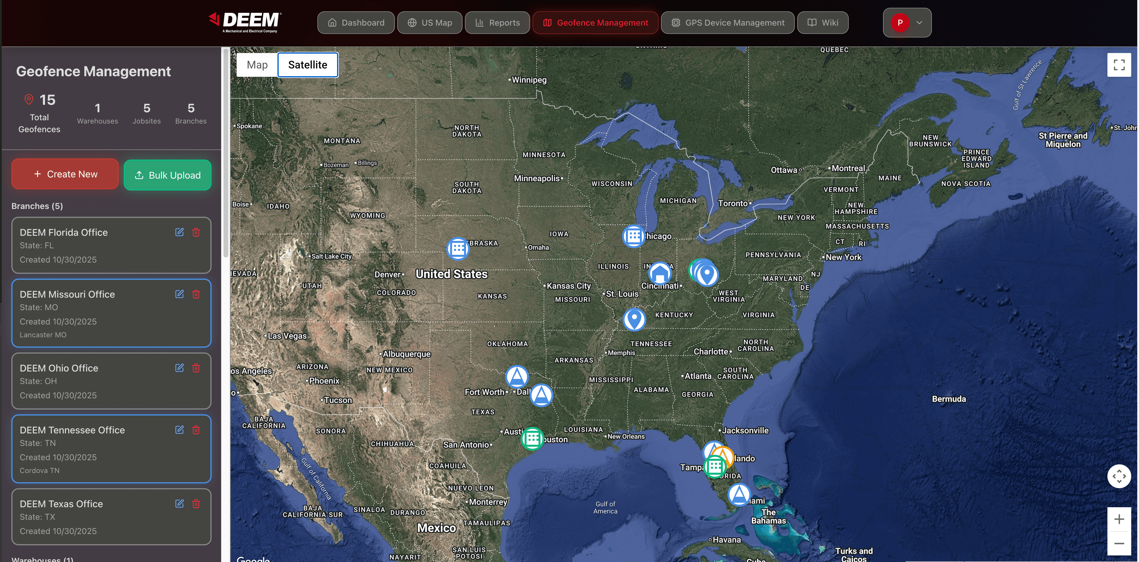 DEEM First Geofence Management